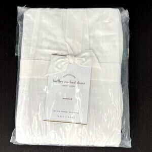 Pottery Barn Hadley Rushed Sham Standard pillow cover